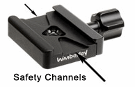 Wimberley Quick Release Clamp safety channels