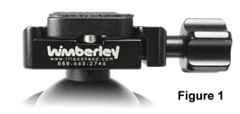Channels milled in Wimberley QR Clamp allow Lens Plate Safety Stop Screws significant movement without plate sliding out.